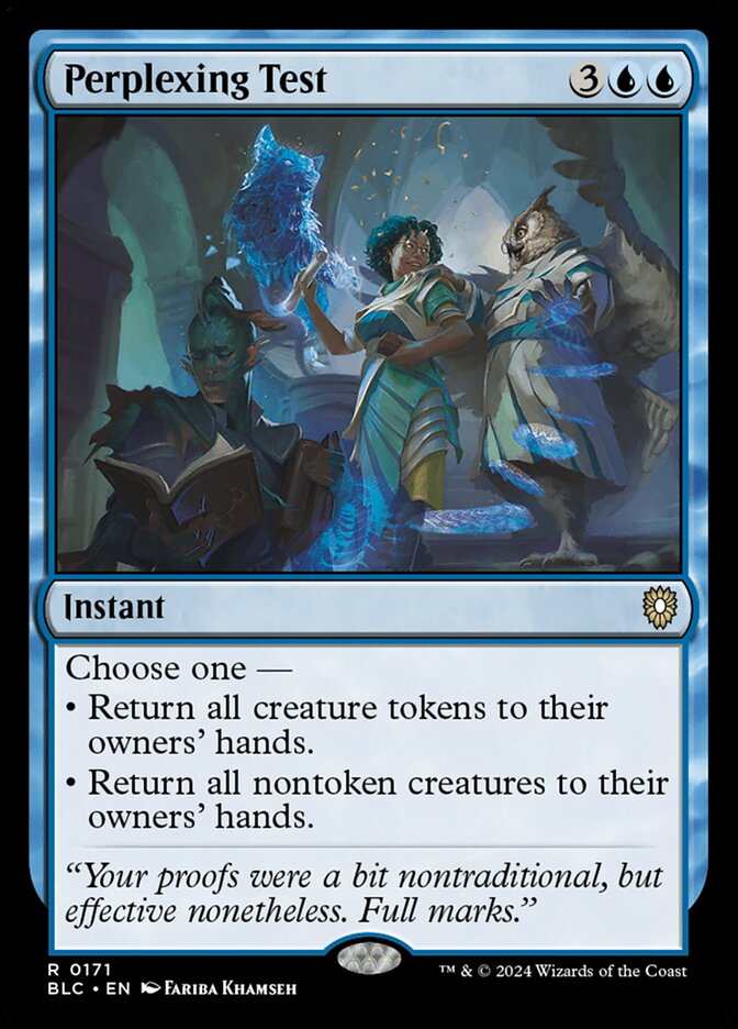 Perplexing Test (171) - Bloomburrow Commander (BLC)