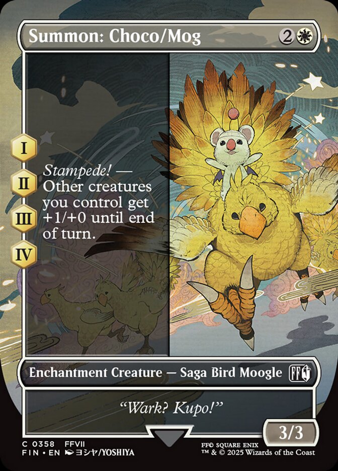 Summon: Choco/Mog (358) - [Borderless] Final Fantasy (FIN)