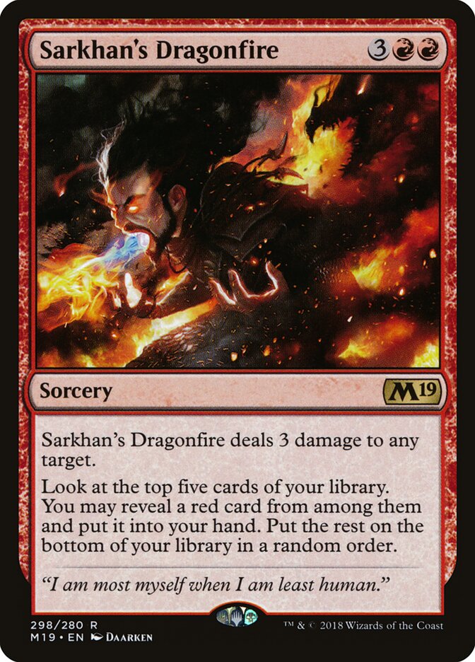 Sarkhan's Dragonfire (298) - Core Set 2019 (M19)