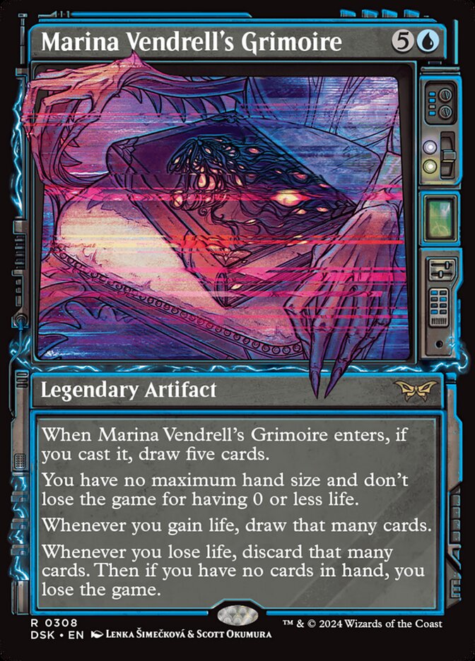 Marina Vendrell's Grimoire - [Foil, Showcase] Duskmourn: House of Horror (DSK)