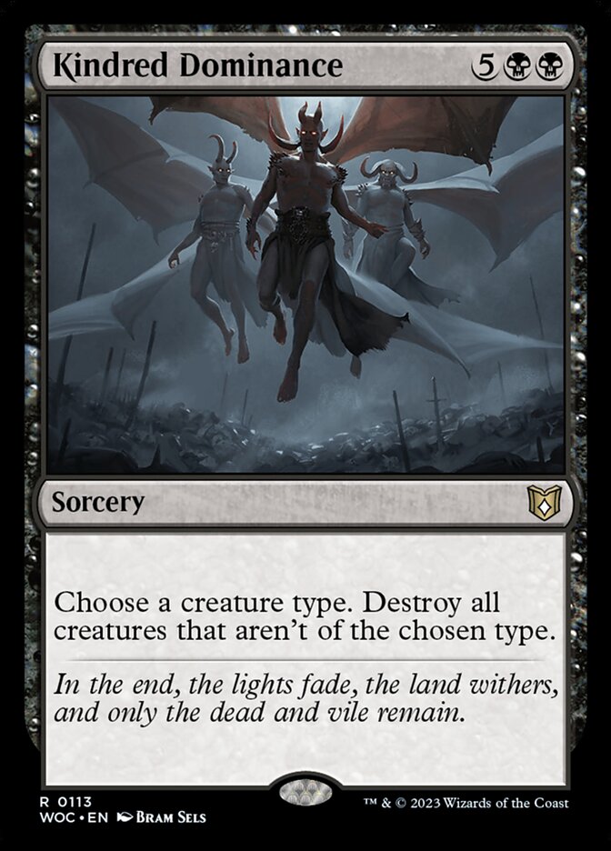 Kindred Dominance (113) - Wilds of Eldraine Commander (WOC)
