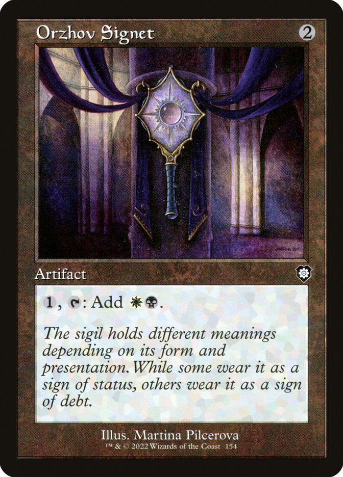 Orzhov Signet (154) - The Brothers' War Commander (BRC)