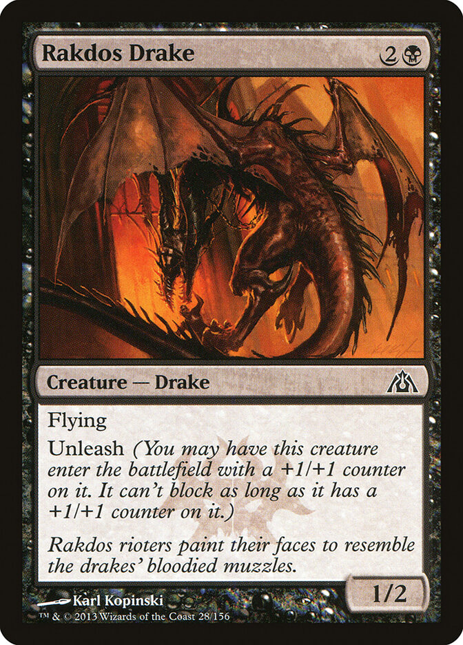 Rakdos Drake (28) - Dragon's Maze (DGM)