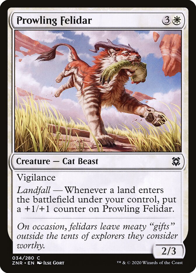 Prowling Felidar (34) - Zendikar Rising (ZNR)