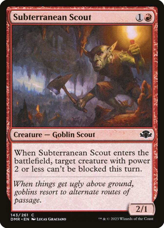 Subterranean Scout (143) - Dominaria Remastered (DMR)