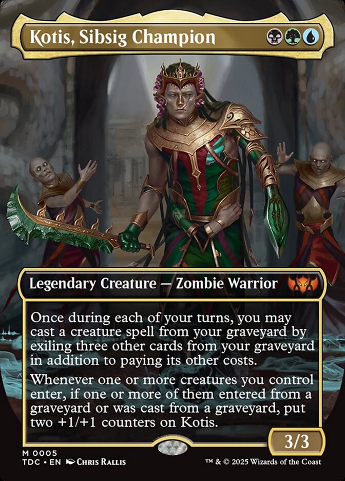 Kotis, Sibsig Champion - [Borderless] Tarkir: Dragonstorm Commander (TDC)