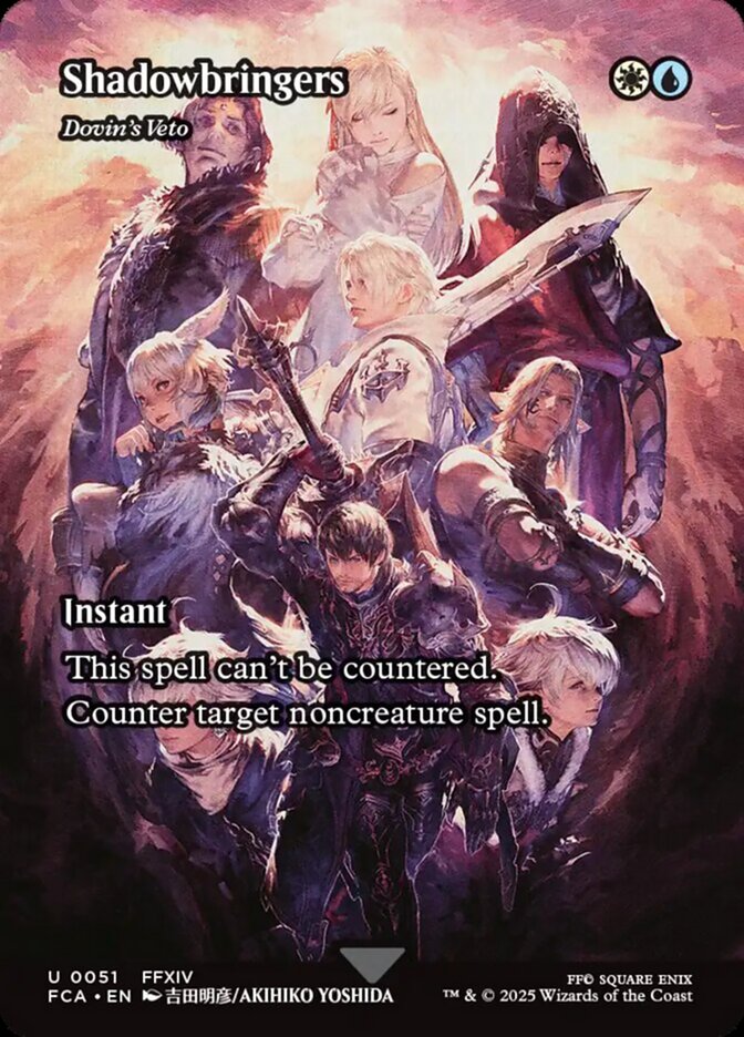Shadowbringers - Dovin's Veto (51) - [Foil, Borderless] Final Fantasy: Through the Ages (FCA)