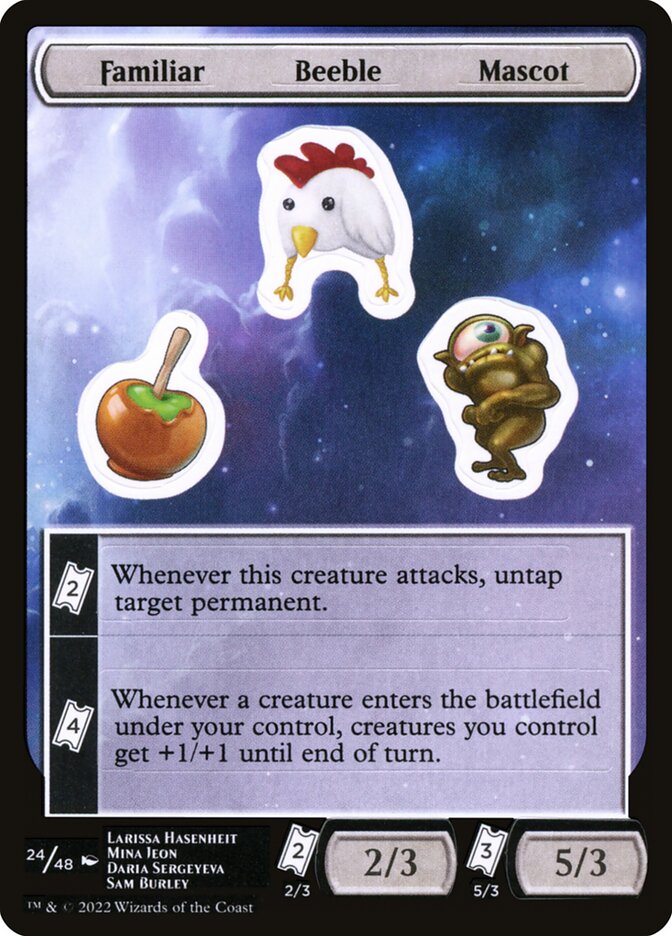 Familiar Beeble Mascot (24) - Unfinity Sticker Sheets (SUNF)
