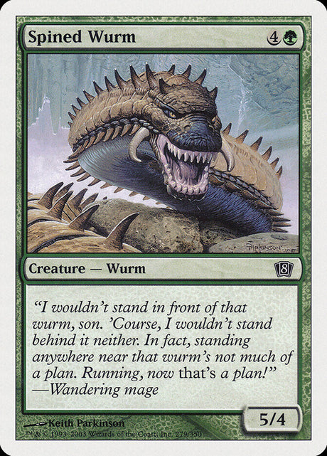 Spined Wurm (279) - Eighth Edition (8ED)