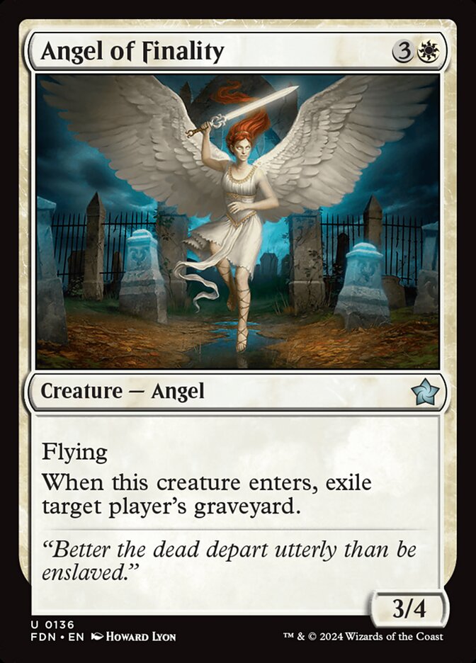Angel of Finality (136) - Foundations (FDN)
