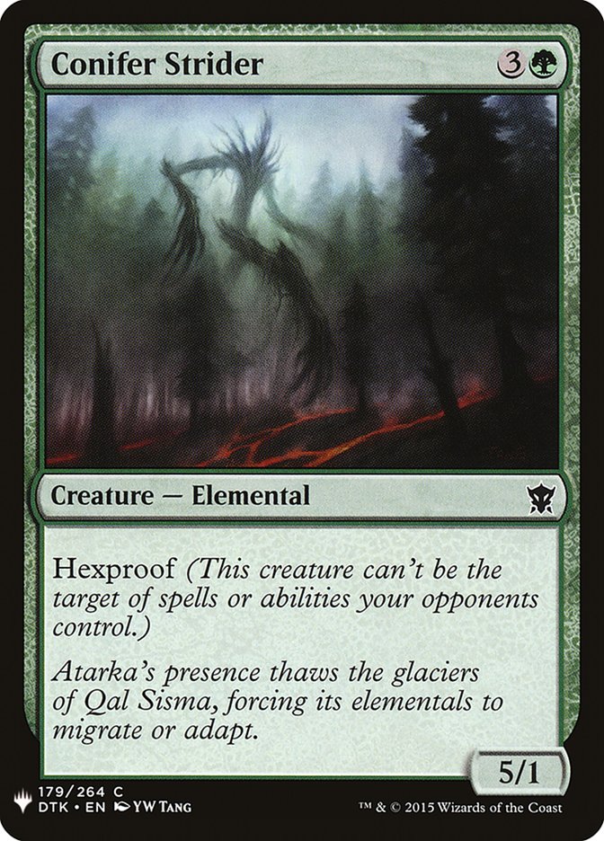 Conifer Strider - The List (PLST)