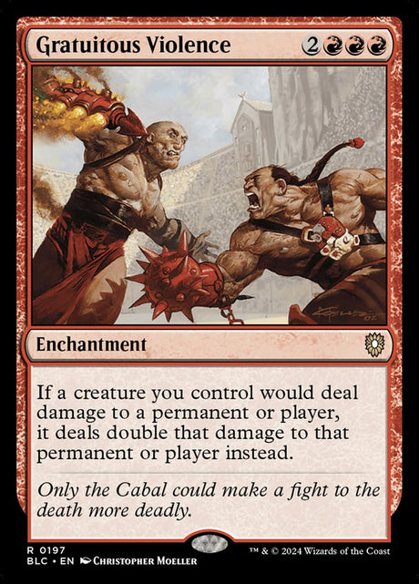 Gratuitous Violence (197) - Bloomburrow Commander (BLC)