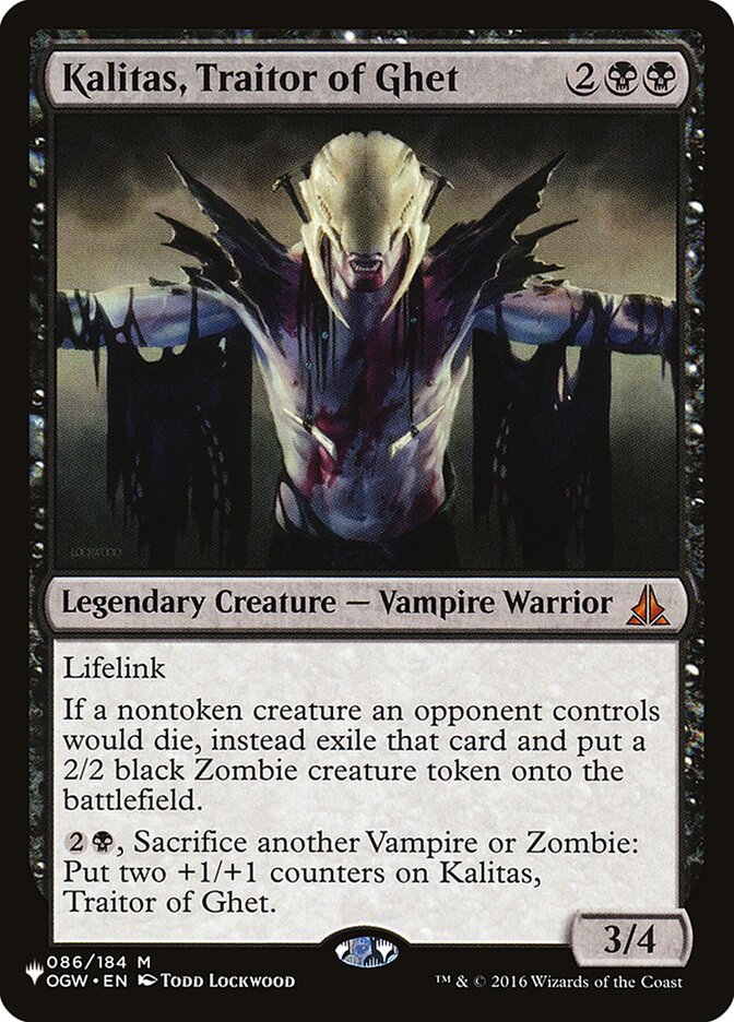 Kalitas, Traitor of Ghet (OGW-86) - The List (PLST)