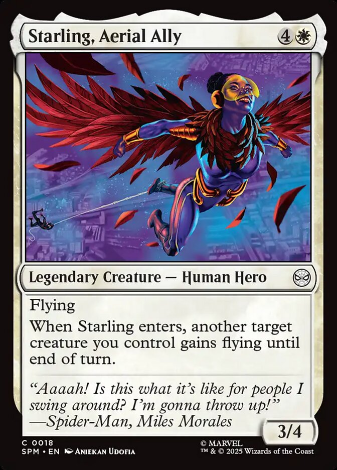 Starling, Aerial Ally (18) - [Foil] Marvel's Spider-Man (SPM)