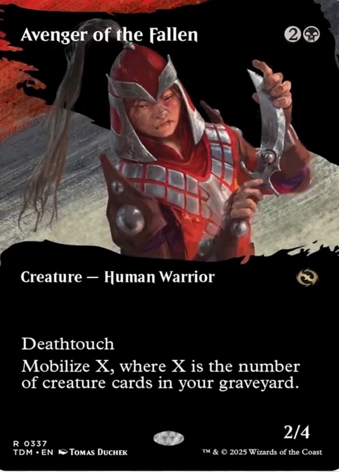 Avenger of the Fallen (337) - [Foil, Showcase] Tarkir: Dragonstorm (TDM)