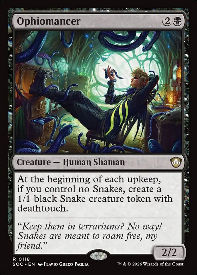 Ophiomancer (118) - Secrets of Strixhaven Commander (SOC)