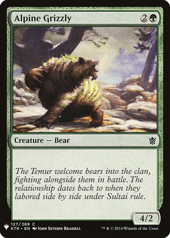 Alpine Grizzly (KTK-127) - The List (PLST)
