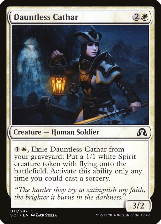 Dauntless Cathar (11) - Shadows over Innistrad (SOI)