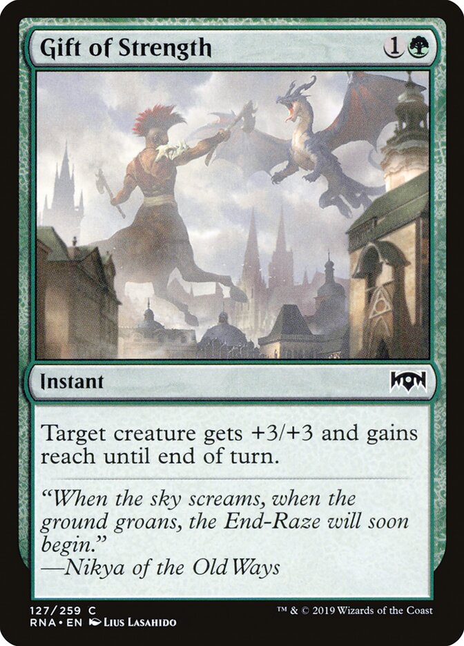 Gift of Strength (127) - Ravnica Allegiance (RNA)
