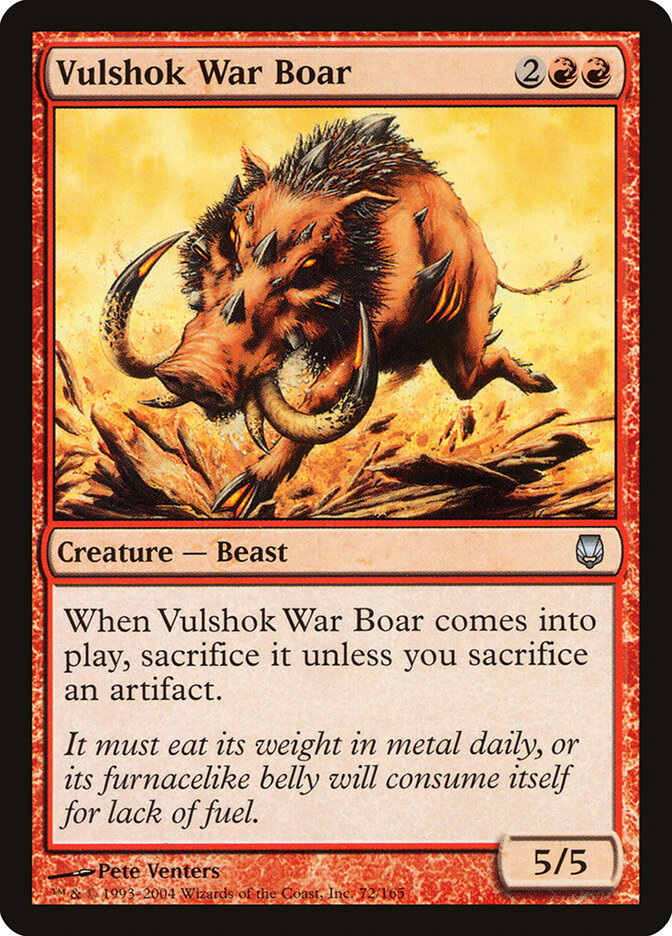Vulshok War Boar (72) - Darksteel (DST)