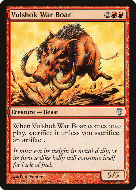 Vulshok War Boar (72) - Darksteel (DST)