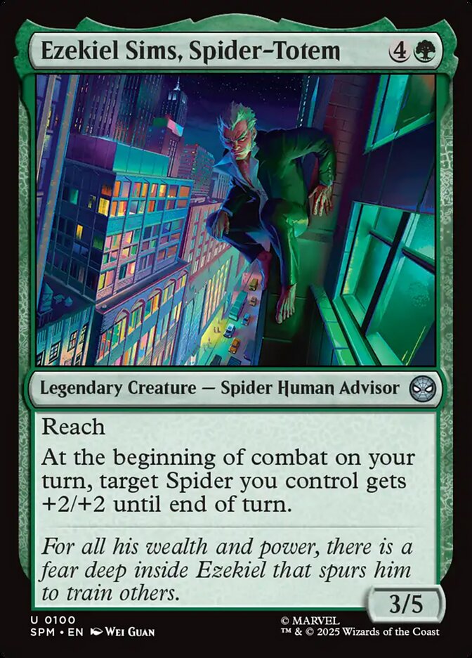 Ezekiel Sims, Spider-Totem (100) - [Foil] Marvel's Spider-Man (SPM)