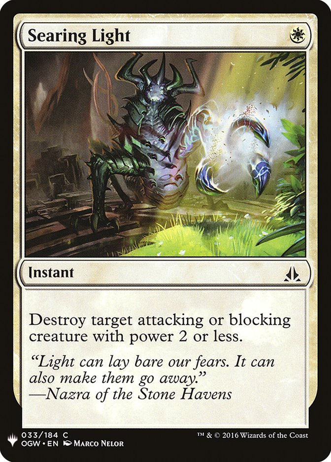 Searing Light - The List (PLST)