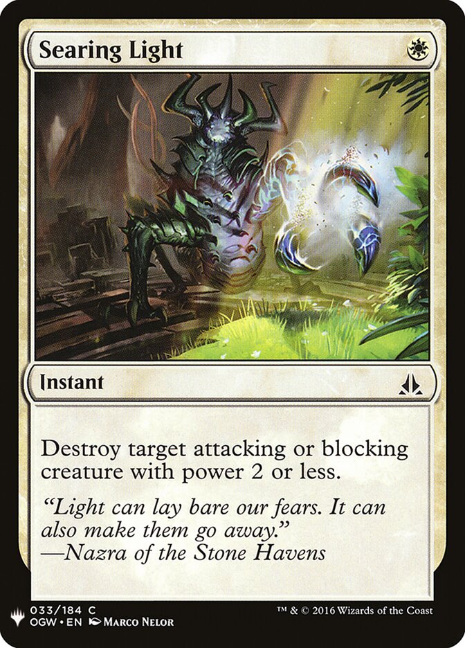 Searing Light (OGW-33) - The List (PLST)