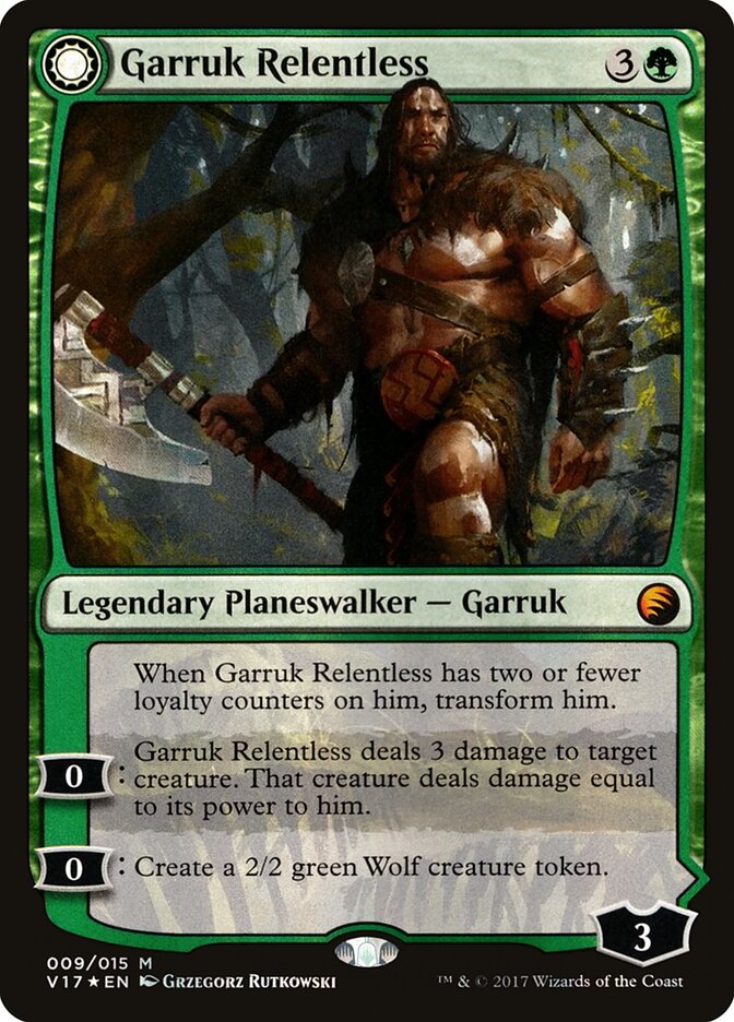 Garruk Relentless // Garruk, the Veil-Cursed (9) - From the Vault: Transform (V17)
