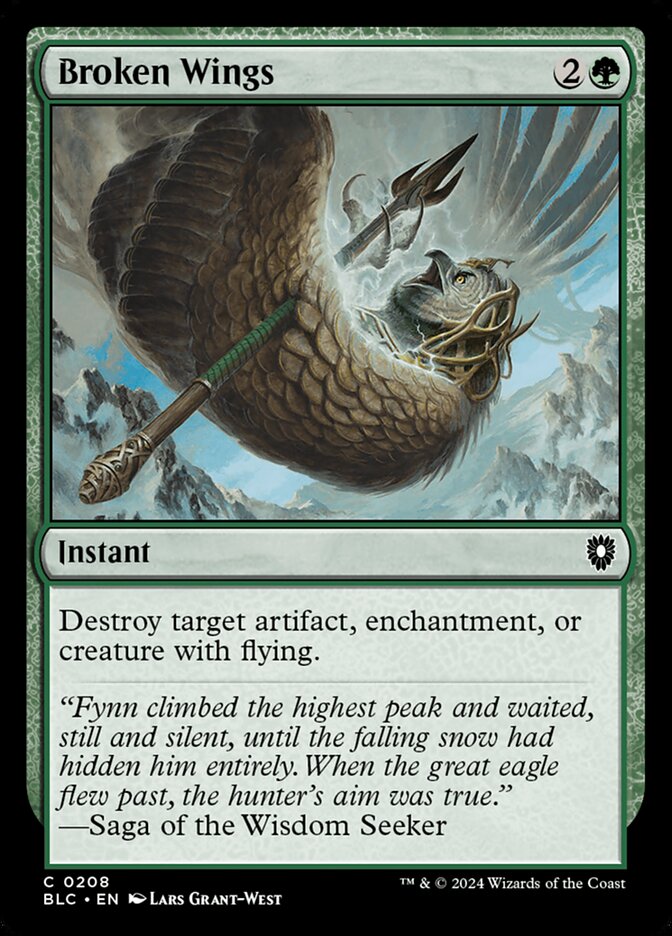 Broken Wings (208) - Bloomburrow Commander (BLC)