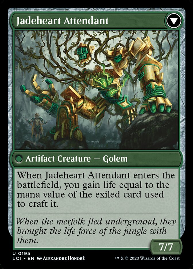 Jade Seedstones // Jadeheart Attendant (195) - The Lost Caverns of Ixalan (LCI)