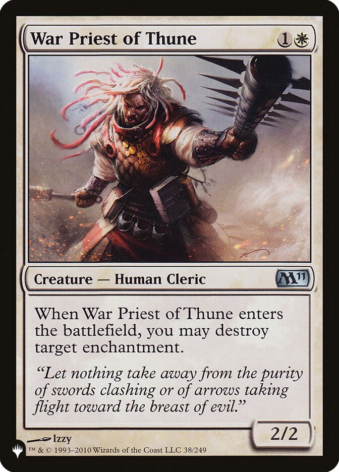 War Priest of Thune (M11-38) - The List (PLST)