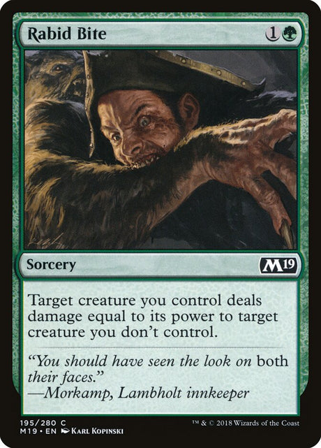 Rabid Bite (195) - Core Set 2019 (M19)