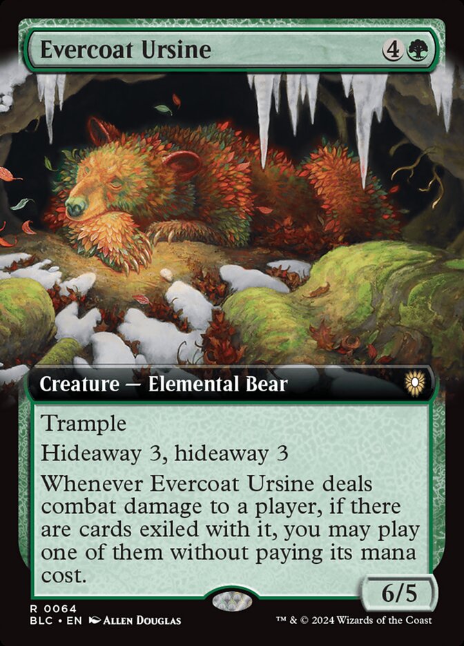 Evercoat Ursine - [Extended Art] Bloomburrow Commander (BLC)