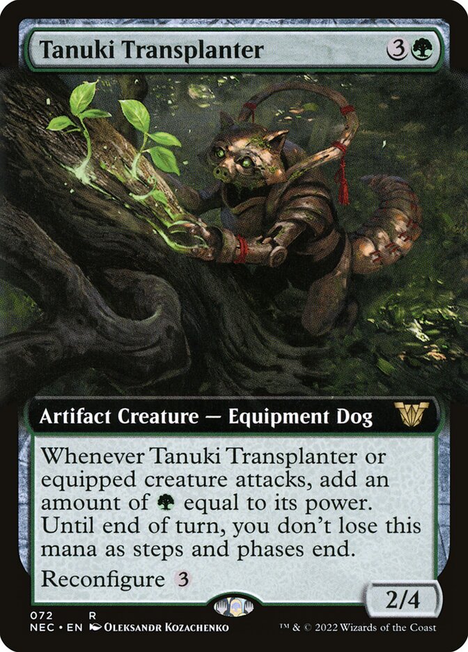 Tanuki Transplanter (72) - Neon Dynasty Commander (NEC)