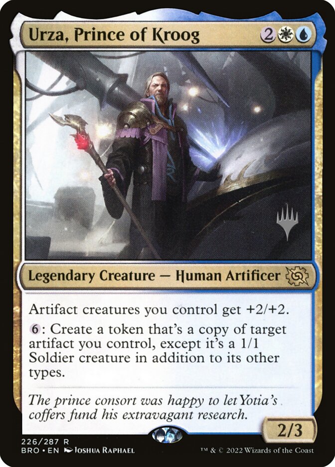 Urza, Prince of Kroog (226p) - The Brothers' War Promos (PBRO)
