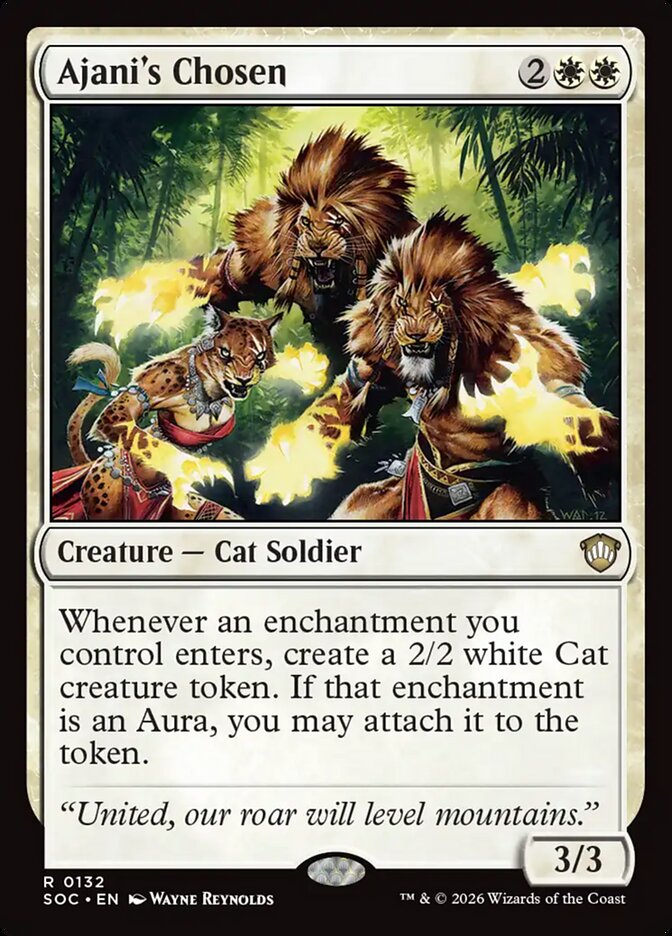 Ajani's Chosen (132) - Secrets of Strixhaven Commander (SOC)