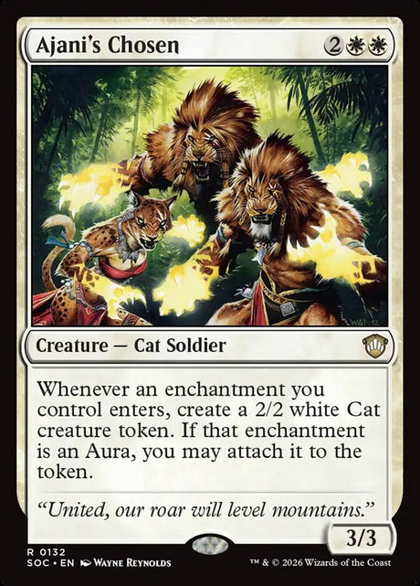 Ajani's Chosen (132) - Secrets of Strixhaven Commander (SOC)