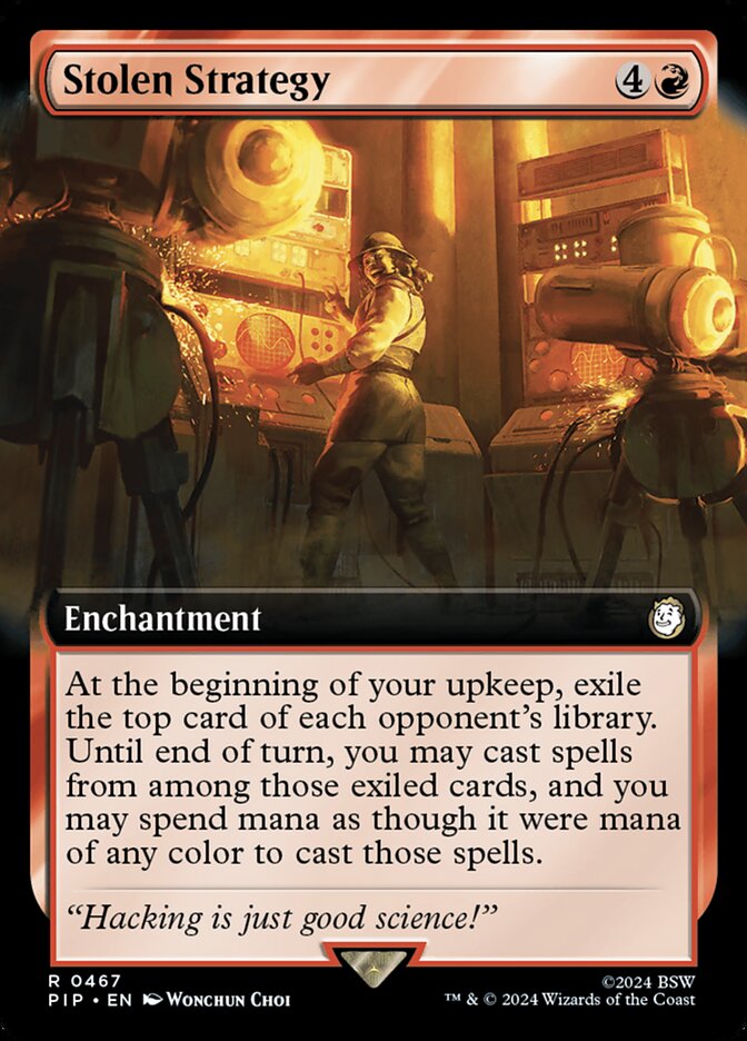 Stolen Strategy - [Foil, Extended Art] Fallout (PIP)