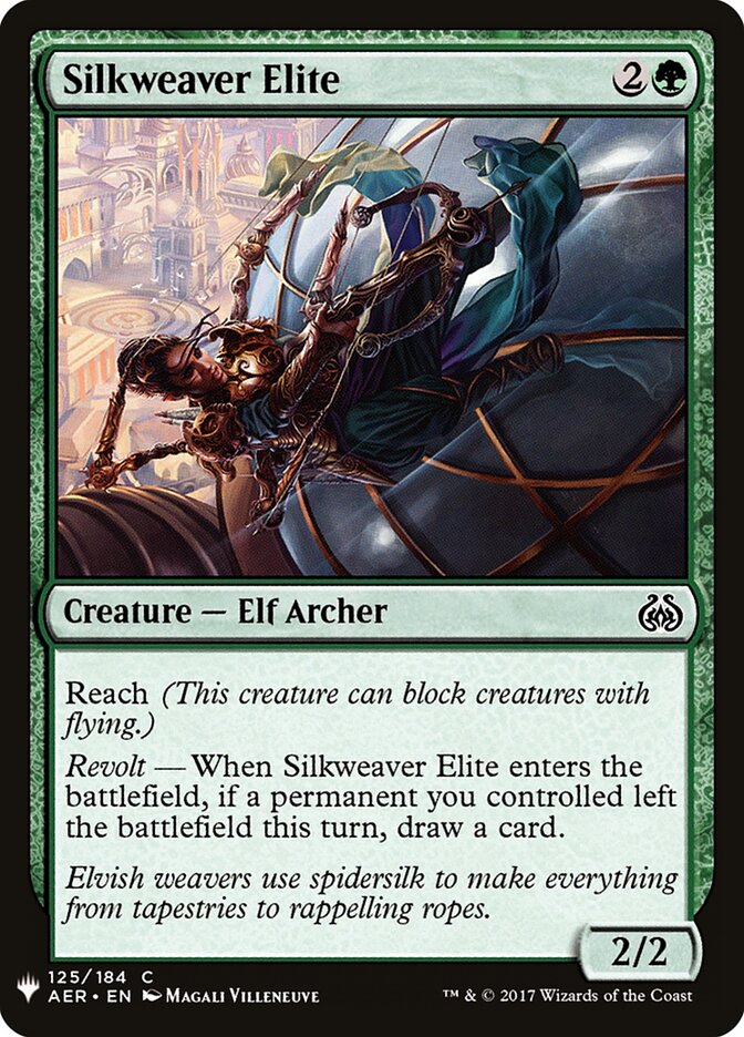 Silkweaver Elite (AER-125) - The List (PLST)