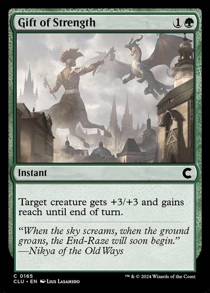 Gift of Strength (165) - Ravnica: Clue Edition (CLU)