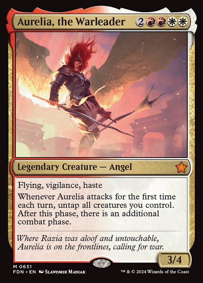 Aurelia, the Warleader (651) - Foundations (FDN)