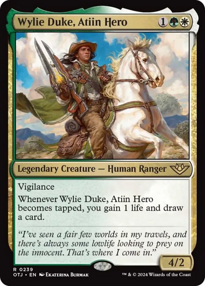 Wylie Duke, Atiin Hero - [Foil] Outlaws of Thunder Junction (OTJ)