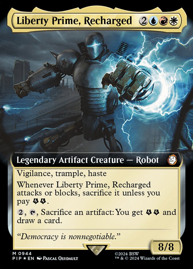 Liberty Prime, Recharged - [Surge Foil, Extended Art] Fallout (PIP)
