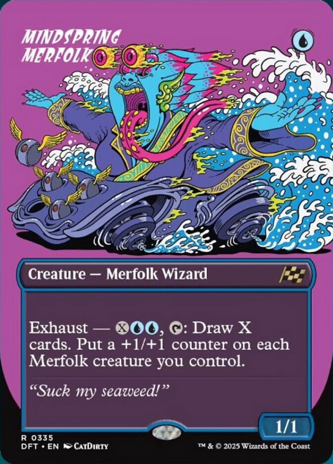 Mindspring Merfolk - [Borderless] Aetherdrift (DFT)