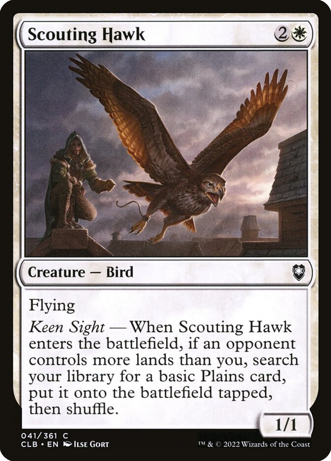Scouting Hawk (41) - Commander Legends: Battle for Baldur's Gate (CLB)