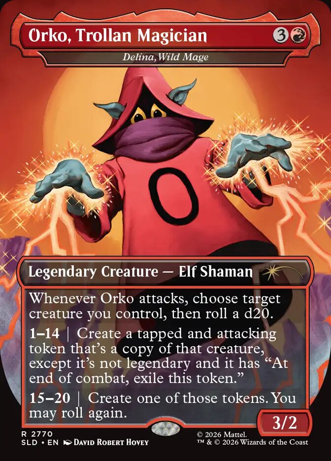 Orko, Trollan Magician - Delina, Wild Mage (2770) - Secret Lair Drop (SLD)