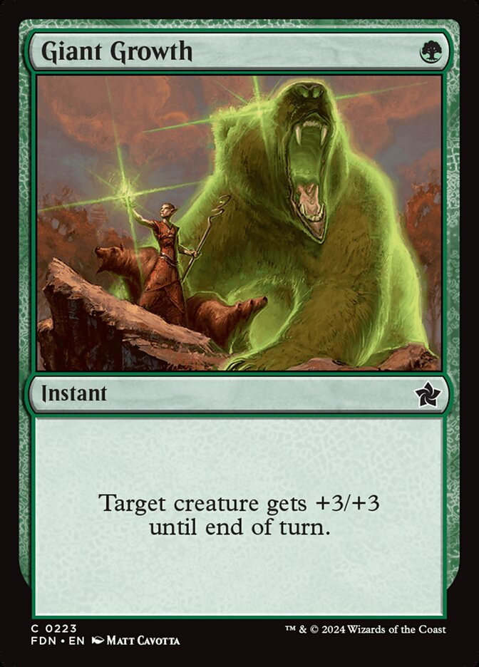 Giant Growth - [Foil] Foundations (FDN)