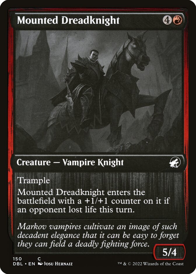 Mounted Dreadknight - [Foil] Innistrad: Double Feature (DBL)