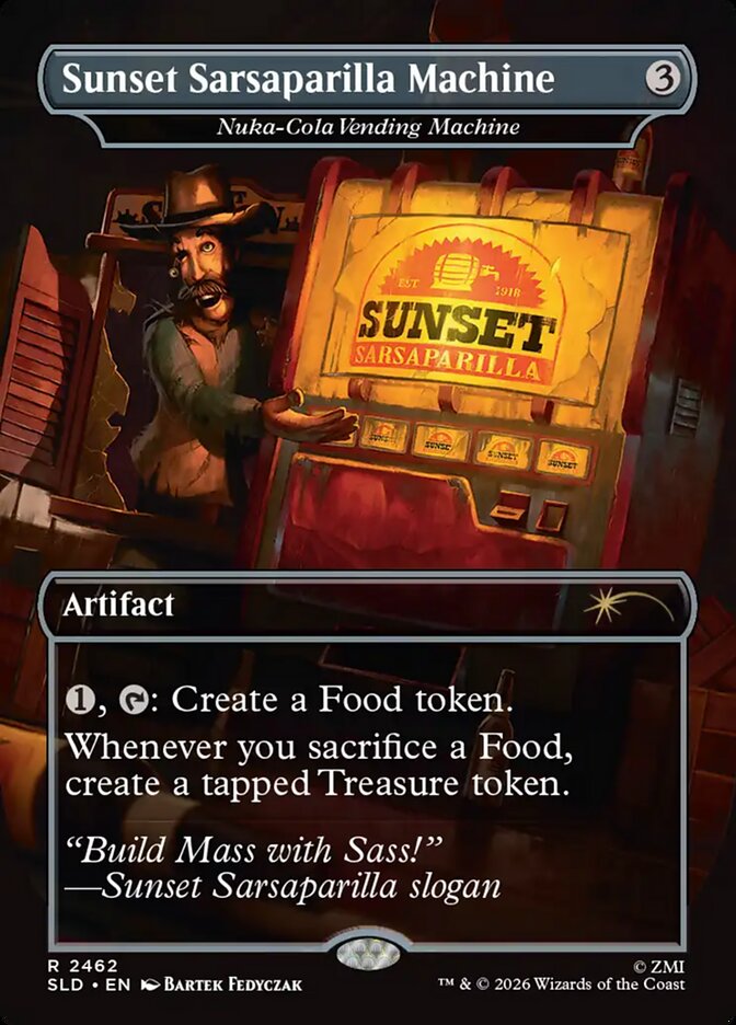 Sunset Sarsaparilla Machine - Nuka-Cola Vending Machine (2462) - Secret Lair Drop (SLD)